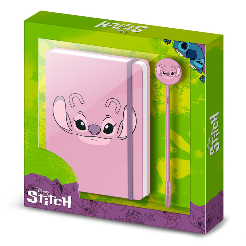 Set diario + boligrafo Angel Stitch Disney